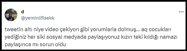 O paylaşıma gelen tepkiler: 👇