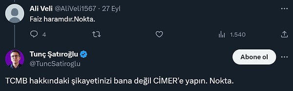 Bazılarına da finans matematiği ve ilahiyat konusunda yorum yaptı.