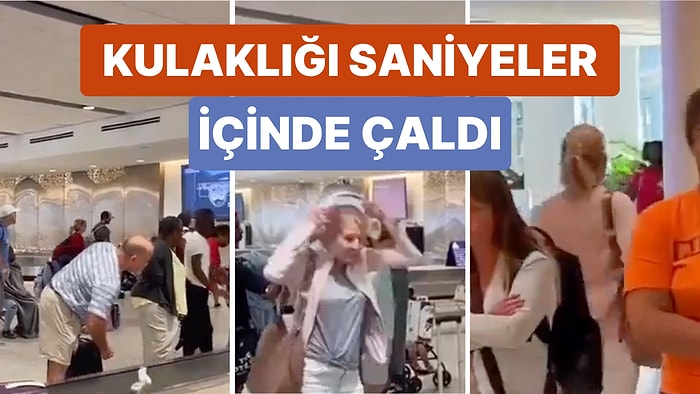 Adamın Düşen Kulaklığını Saniyeler İçinde Büyük Bir Soğukkanlılıkla Alıp Sakince Uzaklaşan Kadın