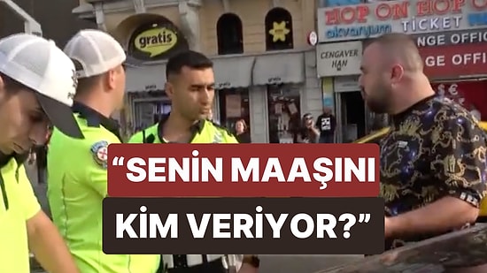 Trafikte Ceza Kesilen Bir Vatandaş Polislere Ağzına Geleni Söyledi: "Senin Maaşını Kim Veriyor?"