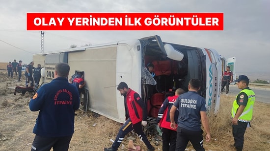 Amasya'da Korkunç Kaza! Yolcu Otobüsü Devrildi: Ölü ve Yaralılar Var