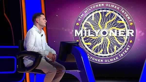 Kim Milyoner Olmak İster yarışmasında 19 yaşındaki Ahmet Talha Dağlı, bu akşam 1 milyonluk soruyla karşılaştı.