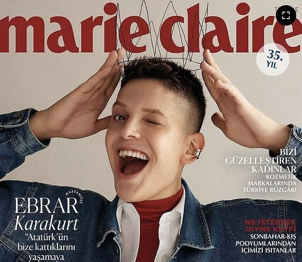2. Filenin Sultanları'nın en başarılı isimlerinden olan 23 yaşındaki Ebrar Karakurt, Marie Claire dergisine kapak oldu. Marie Claire dergisinin kapağına taşıdığı Ebrar Karakurt, sosyal medyada beğeni yağmuruna tutuldu.