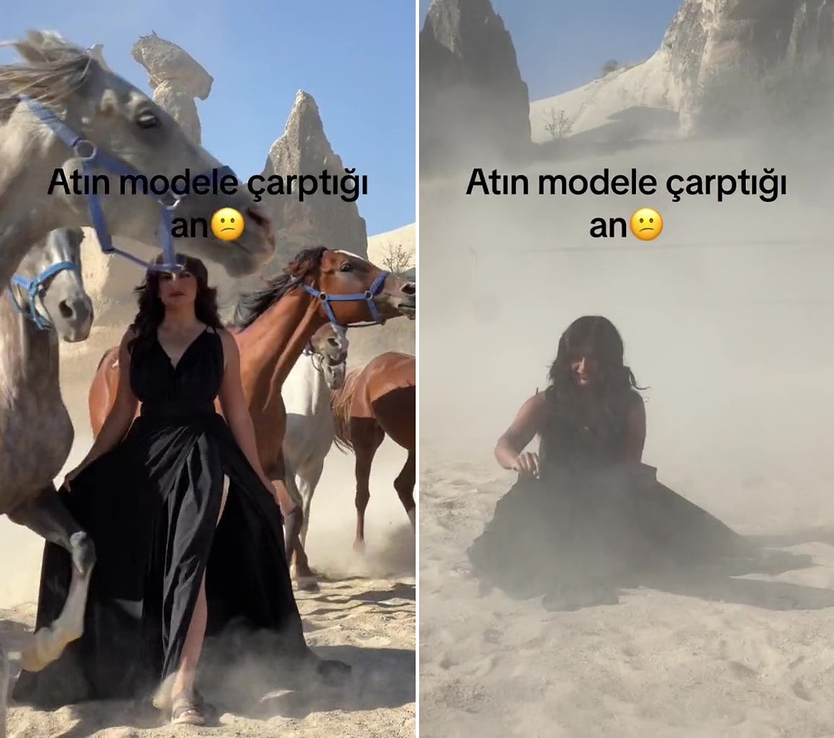 Koşan Atların Arasında Fotoğraf Çektiren Modele At Çarptı - Onedio
