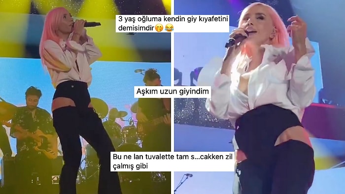 Gülşen'in Sahne Kombinini Görenler "Pantolonunu Çekmeyi Unutmuş" Dedi