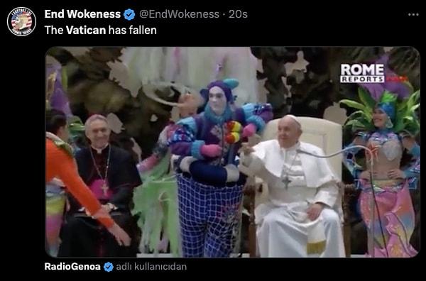 4 Ekim 2023 tarihinde "@EndWokeness" adlı bir Twitter kullanıcısının "Vatikan artık yok" başlığıyla yayınladığı video küresel çapta ses getirdi.