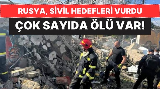 Rusya, Ukrayna'da Kafe Bombaladı: Çok Sayıda Sivil Hayatını Kaybetti