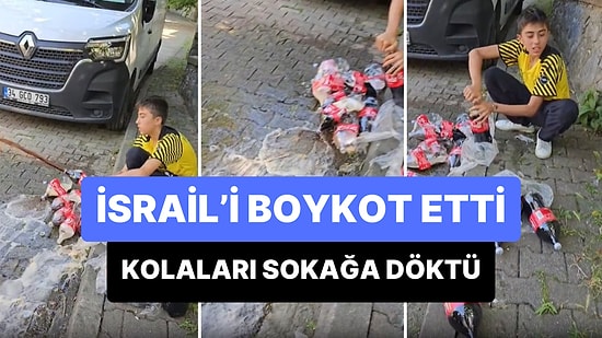 İsrail'i Boykot Etmek İçin 10'dan Fazla 2.5 Litrelik Kolayı Sokağa Döken Gencin Viral Olan Görüntüleri