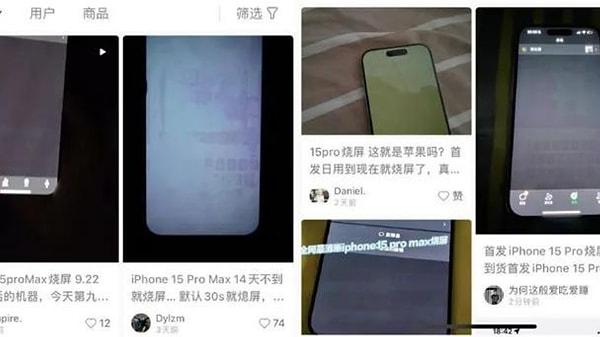Çin merkezli ünlü elektronik cihaz platformu Mydrivers'ın paylaşımlarına göre, şu anda yüzlerce kullanıcı yeni telefonlarda "ekran yanığı"  adı verilen bir sorun ile karşı karşıya.