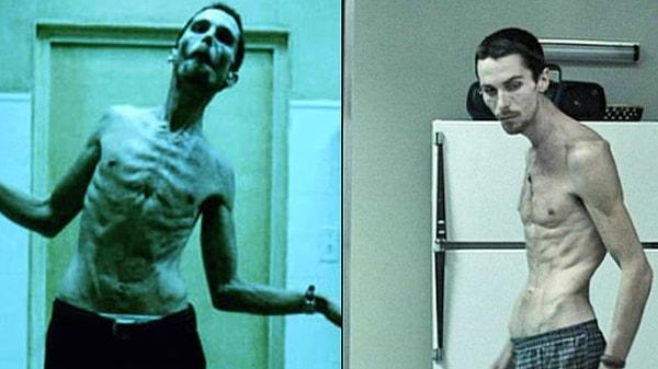 1. Christian Bale in The Machinist (2004)