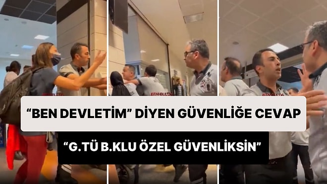 Vatandaşla Tartışan Metro Durağı Güvenlik Görevlisi: 'Ben Devletim'