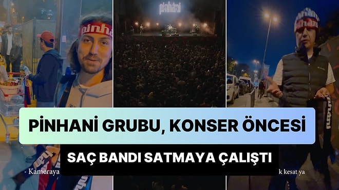 Konser Öncesi Seyyar Satıcılığa Soyunup Gelenlere Saç Bandı Satan Pinhani Grubundan Müthiş Sosyal Deney