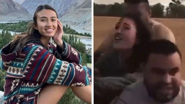 Sosyal medyada paylaşılan bir video, Filistinli kişiler tarafından kaçırılan genç bir kadını gözler önüne serdi.