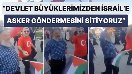 "Kürtaj Yapıyoruz Burada!" Sözleriyle Hafızalara Kazınan Amca Filistin İçin Yapılan Yürüyüşe Katıldı