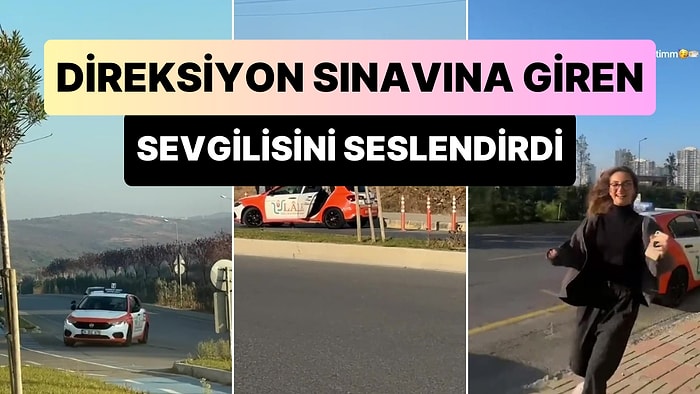 Direksiyon Sınavına Giren Sevgilisinin Sınavını Seslendiren Adamın Viral Olan Anları