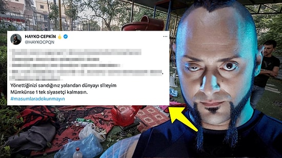 Hayko Cepkin, İsrail'in Gazze'deki Hastaneyi Vurması Karşısında Tokat Gibi Bir Çıkış Yaptı!