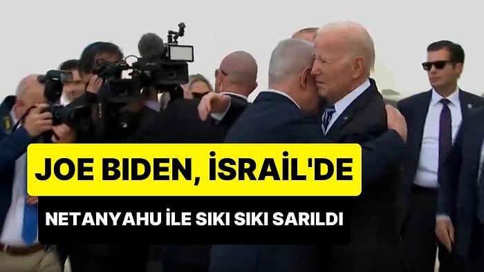 ABD Başkanı Joe Biden, İsrail'e Giderek Kameralar Önünde Başbakan Netanyahu ile Sıkı Sıkı Sarıldı