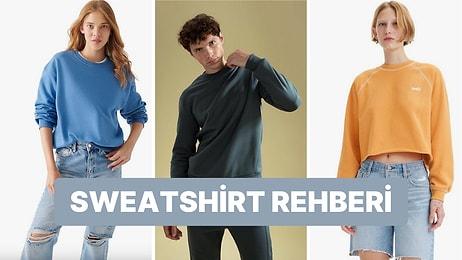 Üzerinizden Çıkmayacak Kapüşonsuz Sweatshirt Modelleri