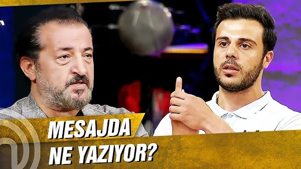 Mehmet Şef söz konusu olayı "İlginç bir şey yaşadım. Dün gece eve gittim. Telefonda programla ilgili yorumlara bakıyordum. Hesabımdaki mesajlar kutusunda, yarışmacılardan birinden gelen mesajı gördüm" diyerek açıklamıştı.