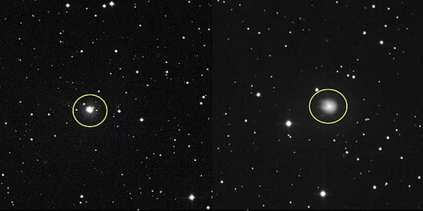 Bilim insanları, Everest Dağı'nın üç katı çapında olan devasa bir kuyruklu yıldızın patlamasına tanık oldular.