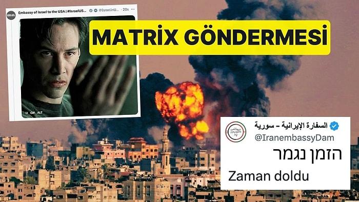 Matrix Göndermesi: İran ve İsrail Büyükelçilikleri Sosyal Medyada Birbirine Girdi!