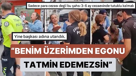 Kasksız Olduğu İçin Polisin Ceza Yazmak İstediği Motor Sürücüsü Olay Çıkardı