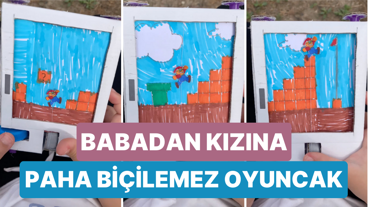 Kızına Evdeki Basit Malzemelerle Muazzam Bir Gameboy Yapan Yaratıcı ...