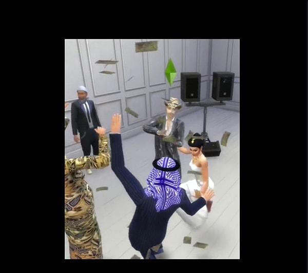 The Sims'i en verimli ve yaratıcı şekilde oynamaya yemin etmiş kullanıcı bu defa da en ince detaylarına dahi özen göstererek adeta kısa film tadında bir Kürt düğünü düzenledi.