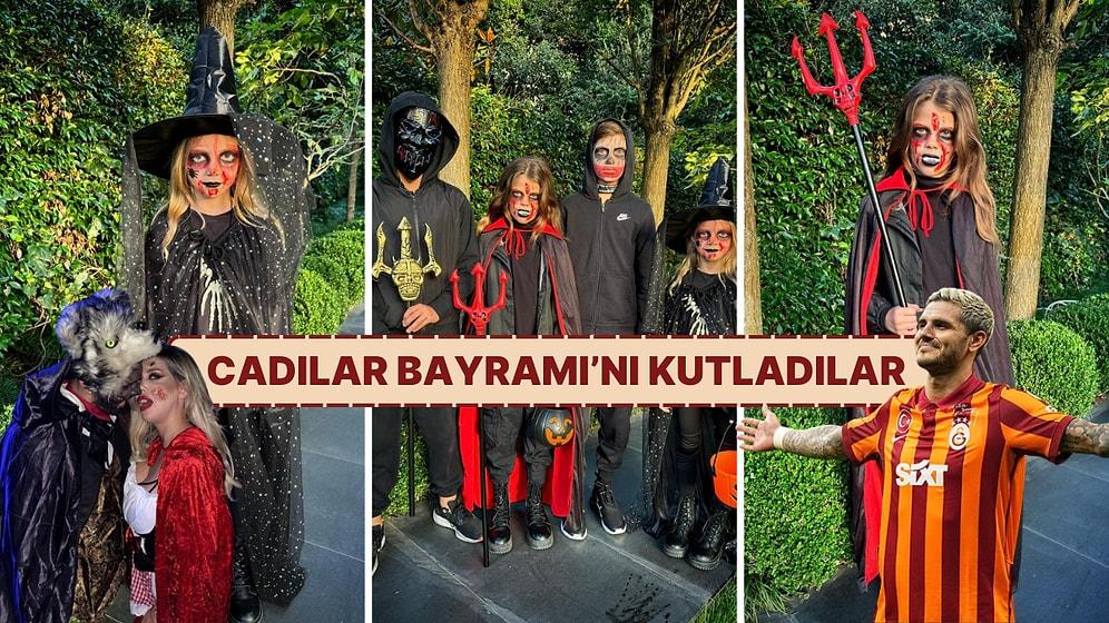 Okuldaki Cadılar Bayramı Etkinliğine Kostümleriyle Katılan Mauro Icardi'nin Minik Cadıları