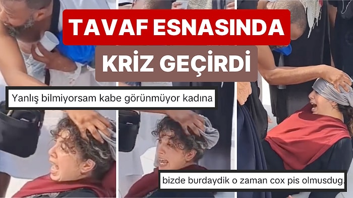Kabe'de Tavaf Esnasında Kriz Geçiren Kadının Görüntüleri Sosyal Medyada Gündem Oldu