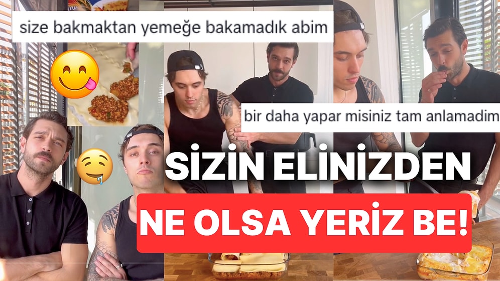 Birlikte Yemek Yapan Emir Elidemir ve Furkan Andıç'ın Size "Hayatımdaki Tek Eksik Buymuş" Dedirtecek Anları