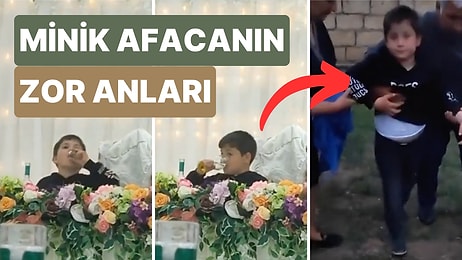 Bir Çocuğun Düğünde Gizlice Alkol Tükettikten Sonra Ailesinin Desteğiyle Yürümeye Çalıştığı Anlar