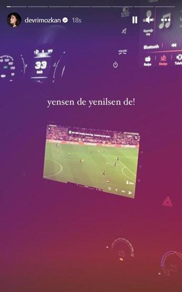 Sıkı bir Galatasaray taraftarı olan Özkan, dün de Bayern Münih maçının ardından "yensen de yenilsen de" paylaşımını yapmıştı.