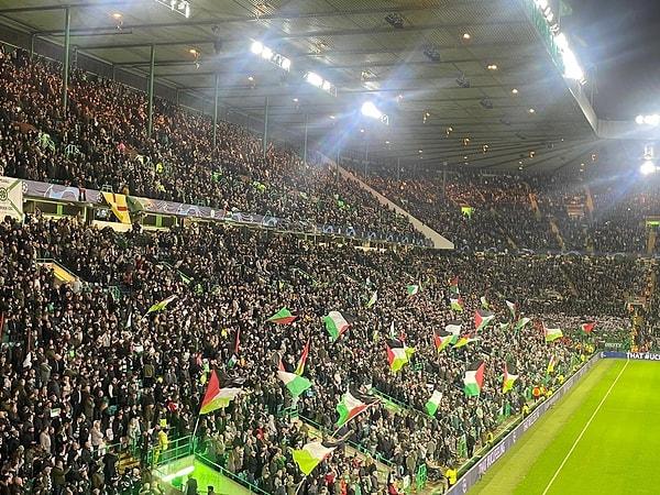 Şampiyonlar Ligi'nde Atletico Madrid ile karşılacak olan Celtic'te kulüp yönetimi taraftarlarından maça savaşla ilgili herhangi bir pankartla stadyuma gelmemelerini istemişti.