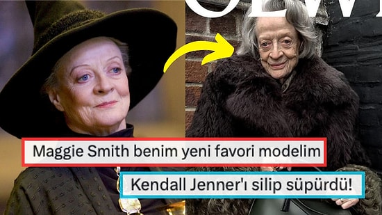 Harry Potter'da Hepimizin Gönüllerinde Taht Kuran Profesör Maggie Smith'in Pozlarına Herkes Hayran Kaldı