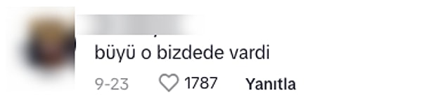 "Bizde de aynısından vardı!"