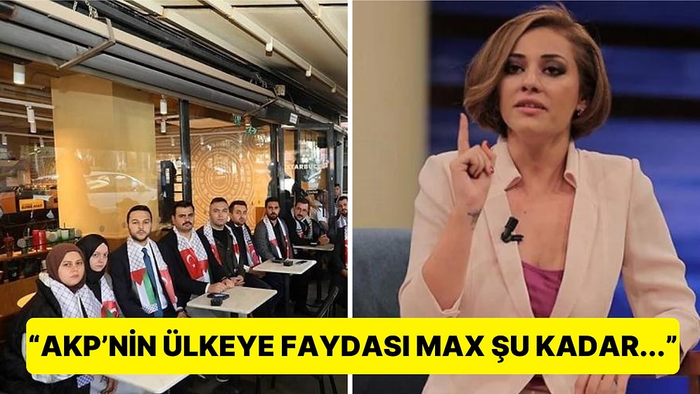 Feyza Altun, AK Parti Gençlik Kolları’nın Filistin'e Destek İçin Starbucks’ta Oturma Eylemi Tiye Aldı