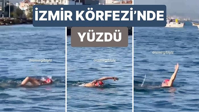 İzmir Büyükşehir Belediye Başkanı Tunç Soyer'in İzmir Körfezi'nde Yüzdüğü Anlar Gündem Oldu