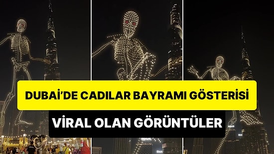 Dubai'de Cadılar Bayramı İçin Hazırlanan Drone Gösterisi Sosyal Medyada Viral Oldu