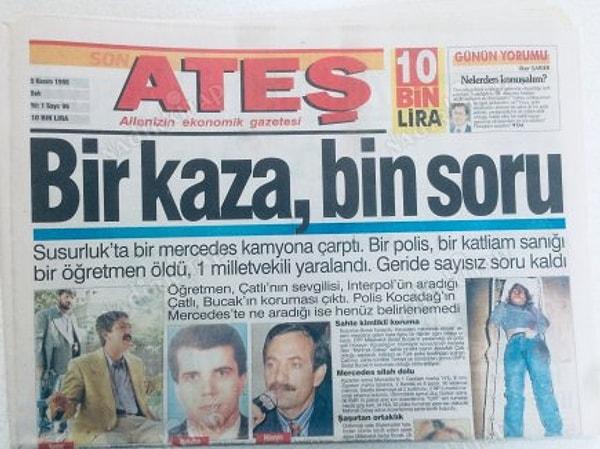 Kazadan yıllar sonra, İçişleri Bakanı Mehmet Ağar, yıllar süren dava sonunda Susurluk Çetesi'nin lideri olduğu gerekçesiyle 5 yıl hapis cezasına çarptırıldı.
