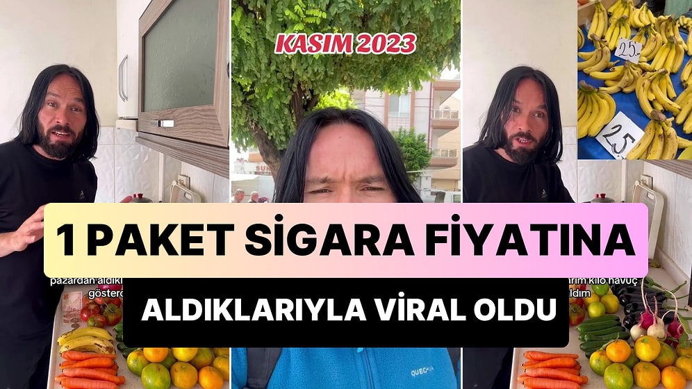 John Wick'e Benzeyen Öğretmen, Karaman'daki Semt Pazarından 1 Paket Sigara Fiyatına Aldıklarıyla Viral Oldu