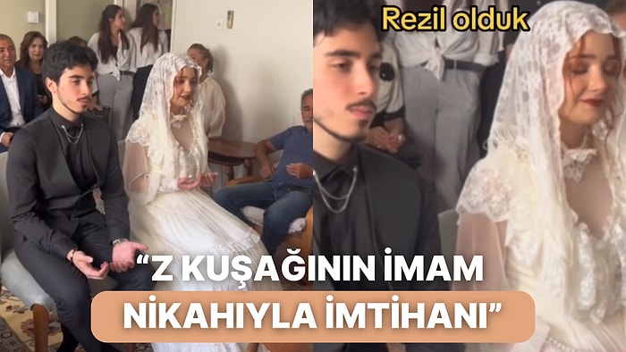 İmam Nikahı Sırasında Hoca Dua Ediyor Sanarak Ellerini Açan İkili Sizi Çok Güldürecek