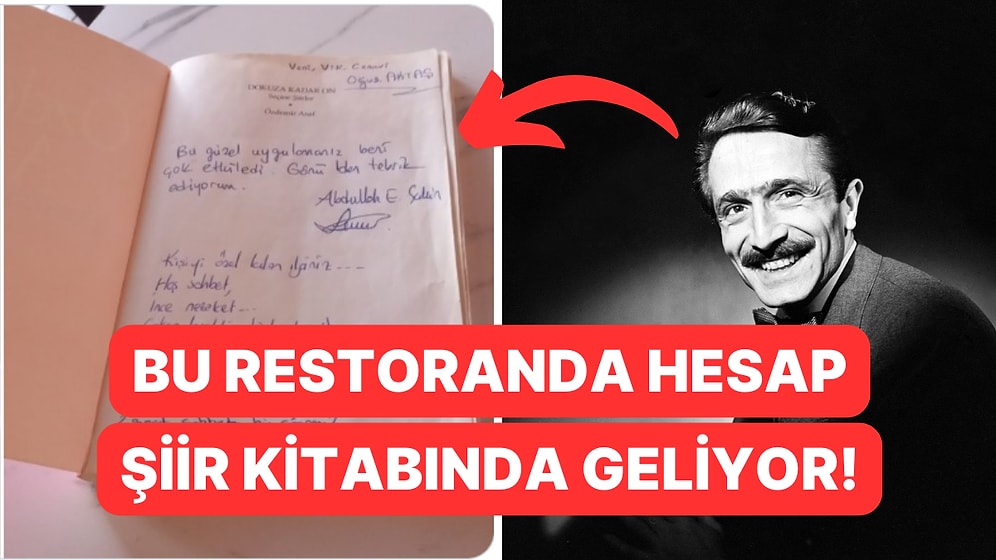 Hesabı Şiir Kitabıyla Getiren Restorana Gelen Yorumlar Okuyanları Güldürdü