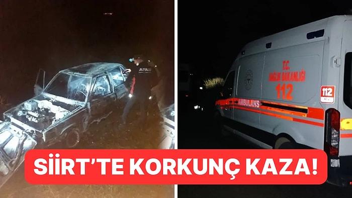 Siirt'te Feci Kaza! Aracın LPG Tankı Patladı, 6 Kişi Hayatını Kaybetti