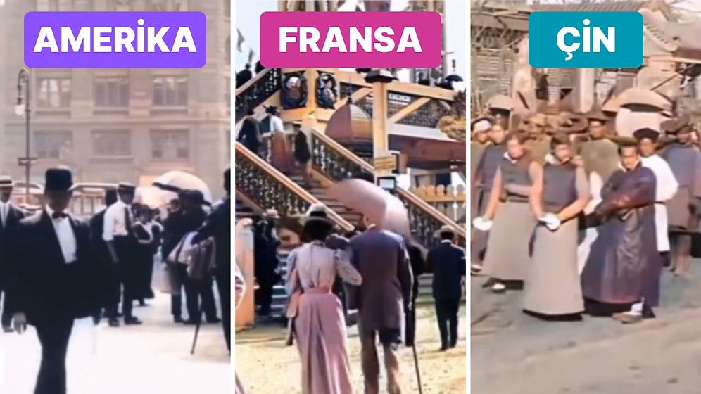 100 Yıl Önce Farklı Ülkelerde Kaydedilmiş Günlük Yaşamdan Görüntüler Sizi O Günlere Yolculuğa Çıkaracak