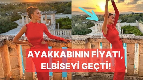 Hande Erçel Davet Tarzı ile Hem Kendine Hayran Bıraktı Hem de Elbisenin Fiyatıyla Dudak Uçuklattı!