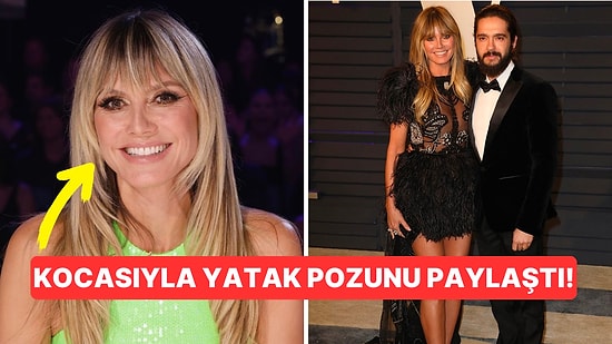 Heidi Klum Kocasına Attığı Çıplak Yatak Pozunu Sosyal Medya Hesabında Paylaştı!
