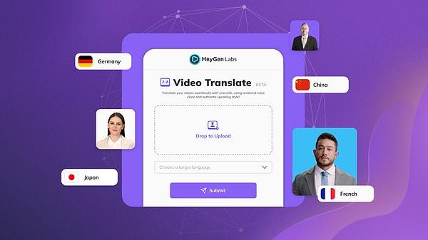 Platformda bulunan "Video Translate" isimli araç ile beraber gerçekleştirilen tercümeler, kullanıcıların yüklediği sesli videoları dakikalar içerisinde istenilen dilde tekrardan oluşturuyor.
