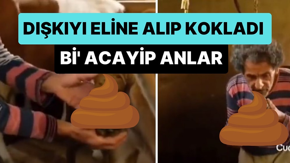 Besicilik Yapan Adamın İnekten Çıkan Dışkıyı Yere Düşmeden Eline Alıp Kokladığı Bi' Acayip Görüntüler