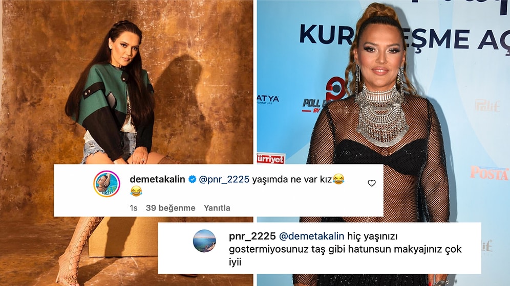 Demet Akalın Fotoğrafına Gelen Yaşıyla İlgili Yoruma Verdiği Cevapla Güldürdü